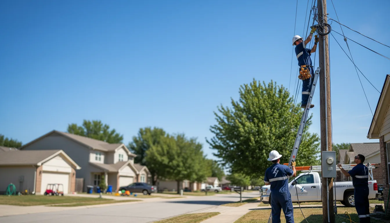 Residential electrician providing installation services in Sterling, UT